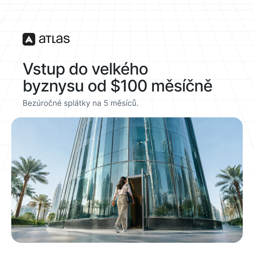 Atlas: Vstup do velkého byznysu od $100 měsíčně. Bezúročné splátky na 5 měsíců.