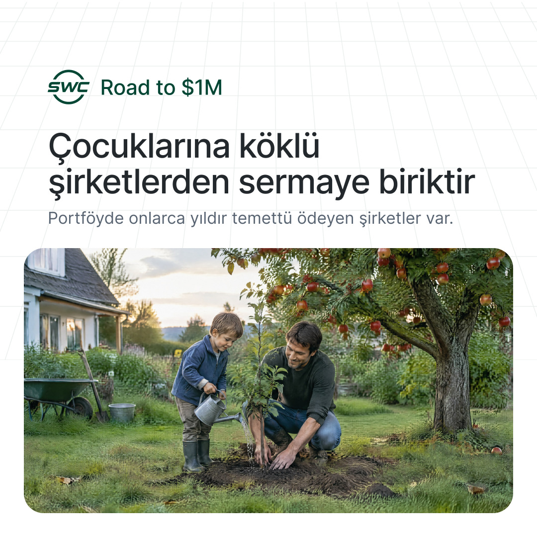 Road to $1M: Çocuklarına köklü şirketlerden sermaye biriktir. Portföyde onlarca yıldır temettü ödeyen şirketler var.