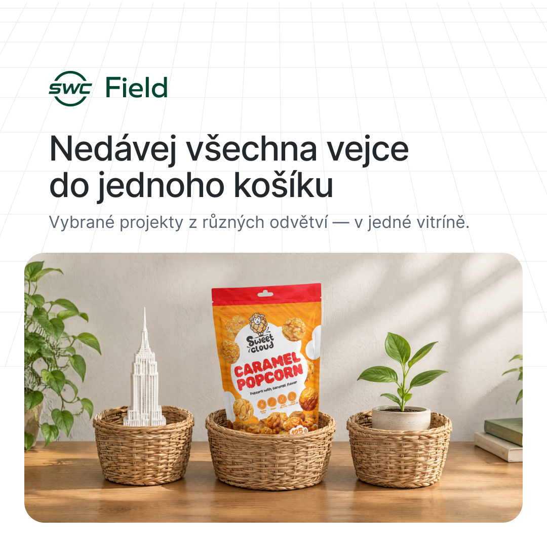 SWC Field: Nedávej všechna vejce do jednoho košíku. Vybrané projekty z různých odvětví — v jedné vitríně.