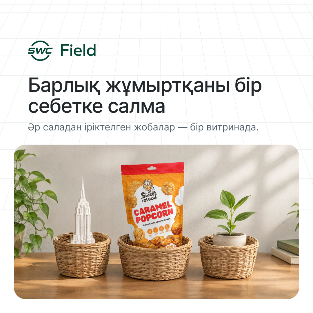 SWC Field: Барлық жұмыртқаны бір себетке салма. Әр саладан іріктелген жобалар — бір витринада.