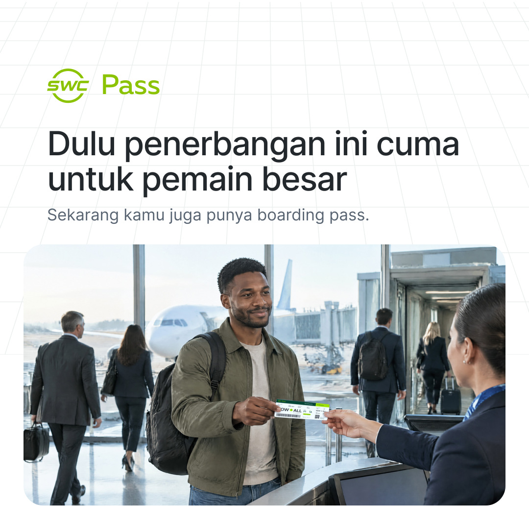 SWC Pass: Dulu penerbangan ini cuma untuk pemain besar. Sekarang kamu juga punya boarding pass.